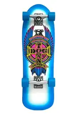 Dogtown Eric Dressen Mini Pup Cruiser 8.5" Complete White Pearl/Blue Fade