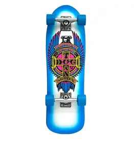 Dogtown Eric Dressen Mini Pup Cruiser 8.5" Complete White Pearl/Blue Fade