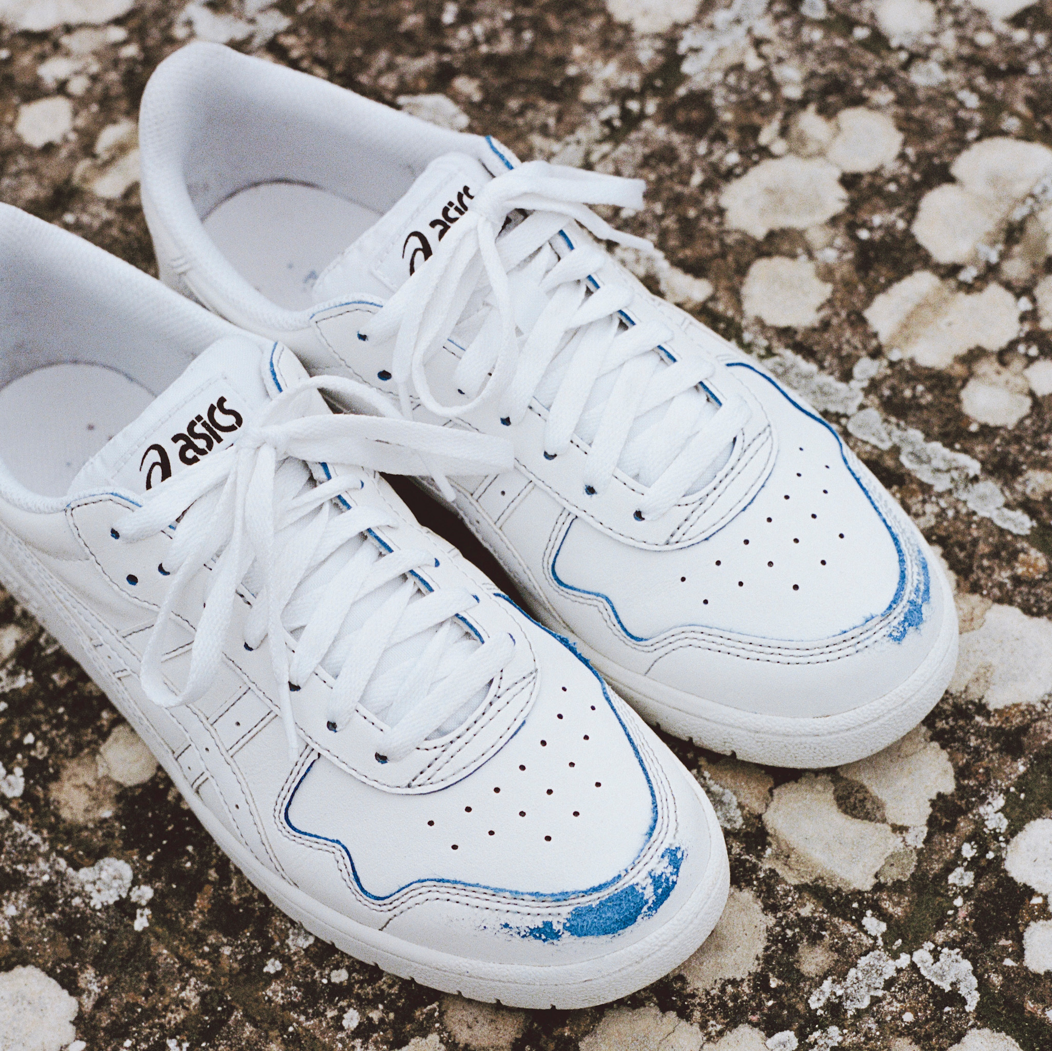 ASICS Japan Pro Wearaway Leather White/Blue