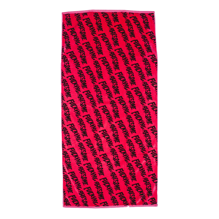 Fucking Awesome FA Stamp Towel Pink/Black