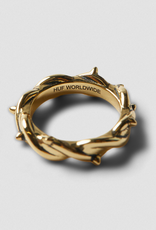 HUF Thorn Ring Gold Size 9