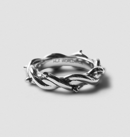 HUF Thorn Ring Silver Size 7