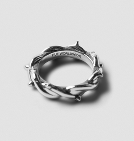 HUF Thorn Ring Silver Size 8