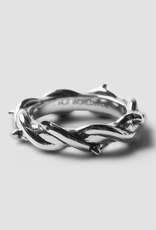 HUF Thorn Ring Silver Size 9