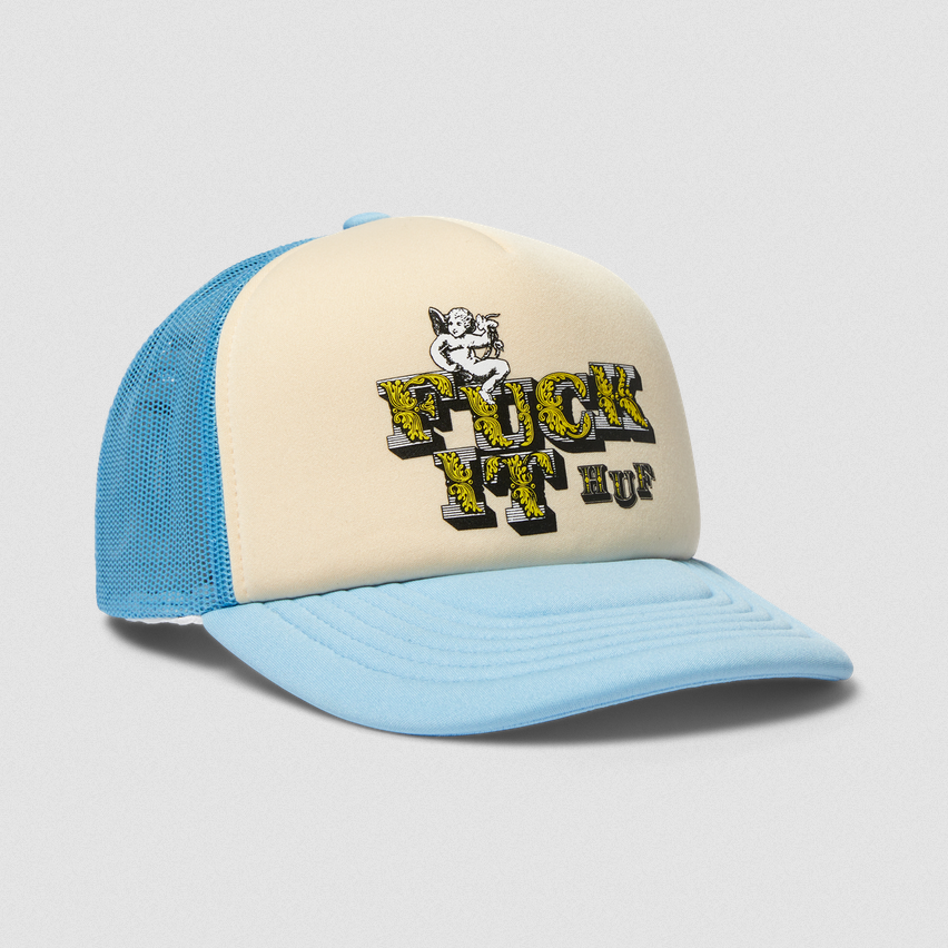 HUF Devine Trucker Hat Light Blue