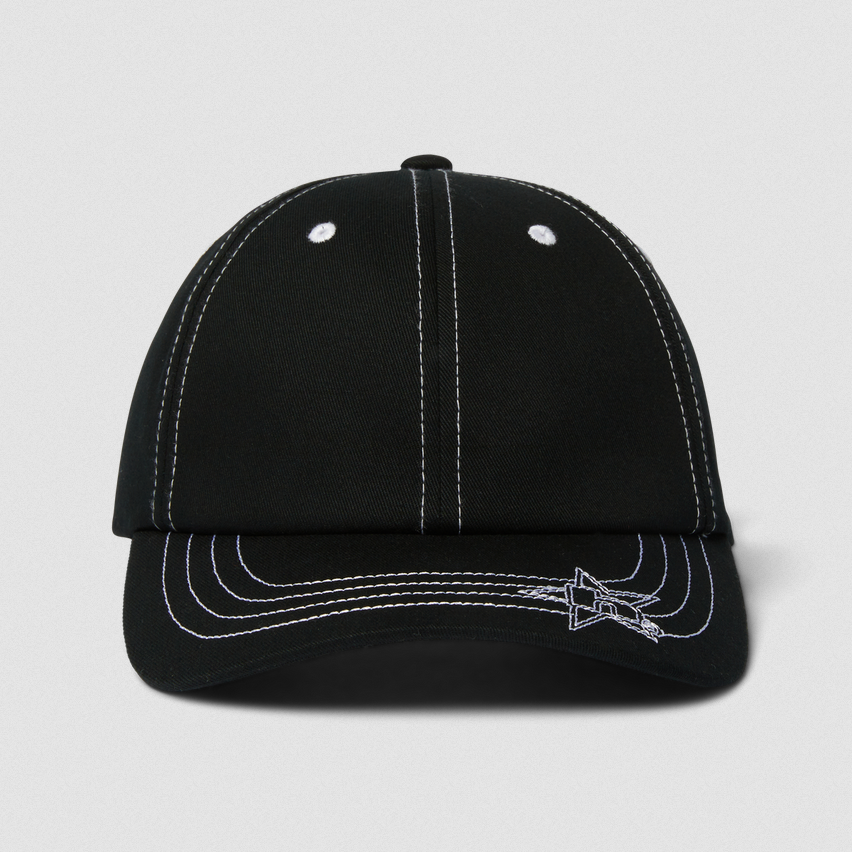 HUF Contrast H Star Snapback Black