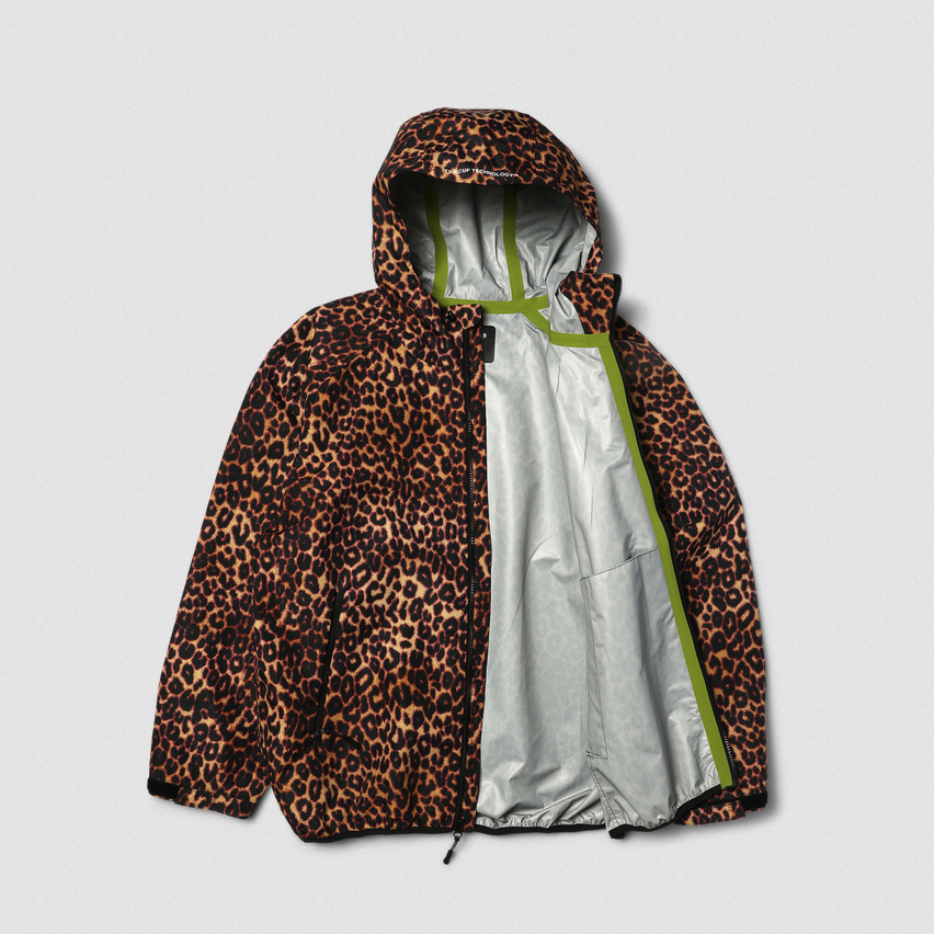HUF Rainier Printed Shell Jacket Brown