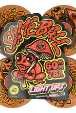 Slimeballs Frog Trips  Light Ups OG Slime Red Glitter  78a 60mm