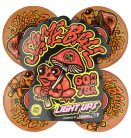 Slimeballs Frog Trips  Light Ups OG Slime Red Glitter  78a 60mm