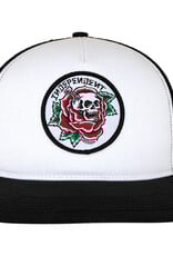 Independent Truck Co. Dressen Skull Rose Snapback White/Black