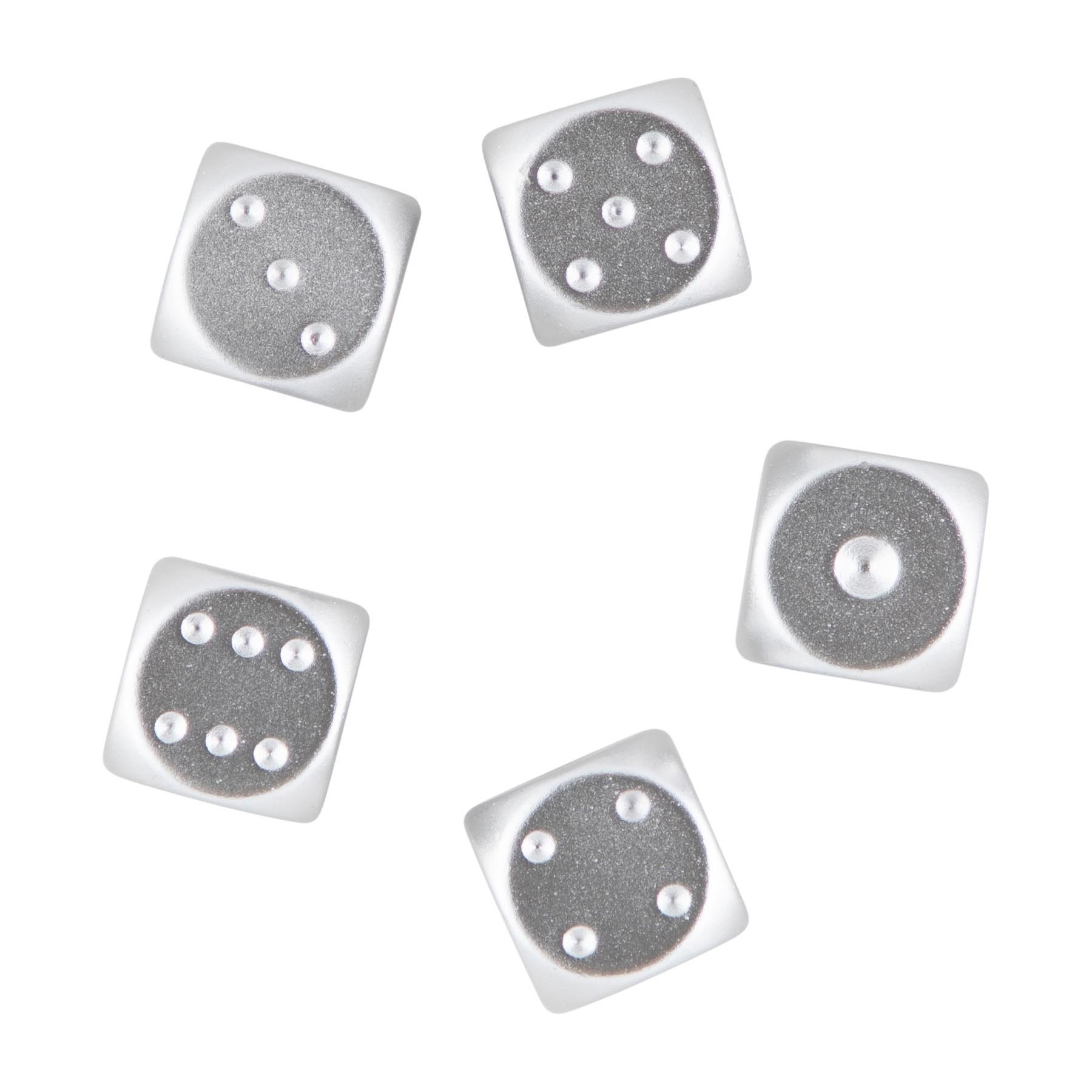 Independent Truck Co. Indy Bar Logo Dice Set Silver