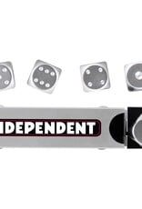 Independent Truck Co. Indy Bar Logo Dice Set Silver