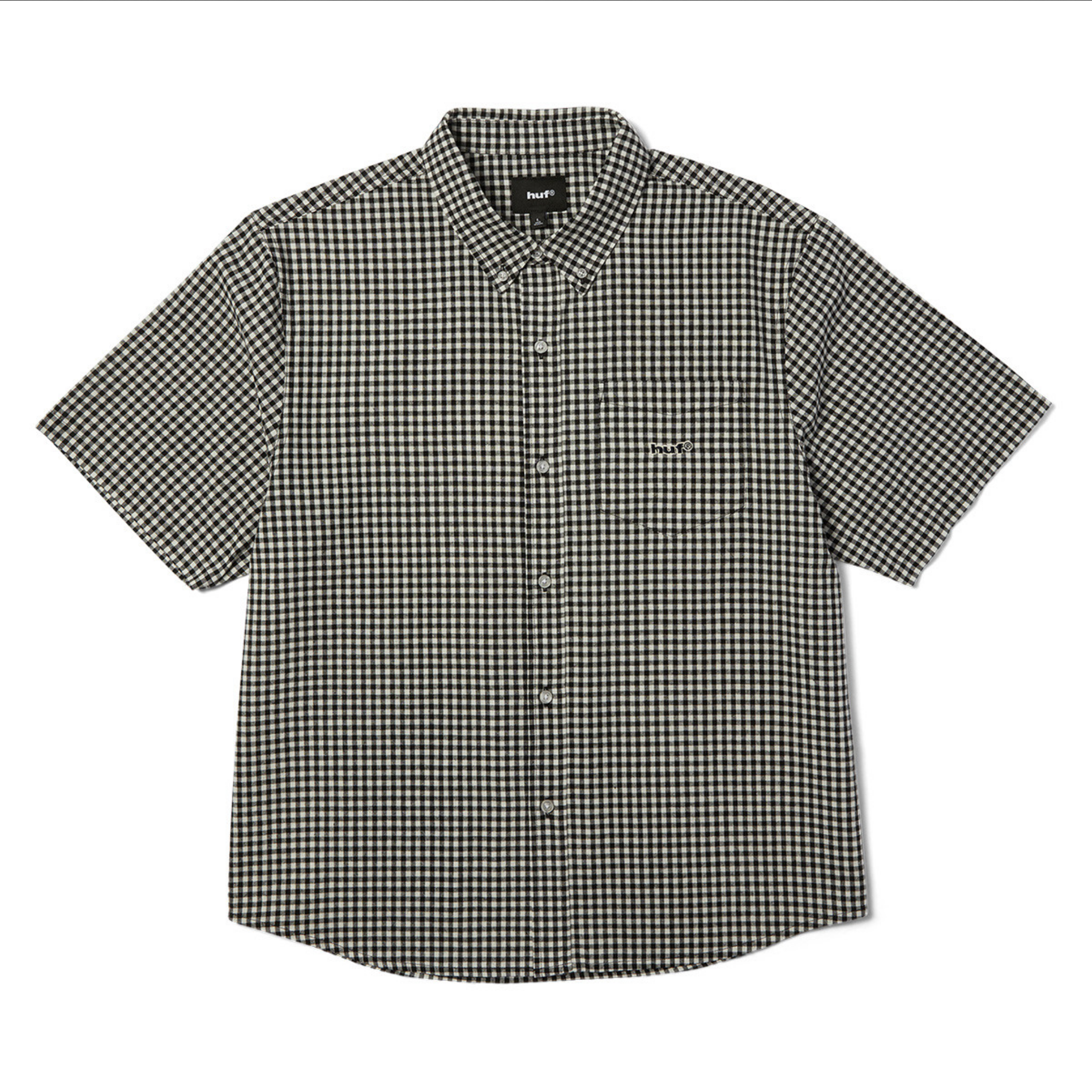 HUF 89 Micro Gingham Oxford Black/White