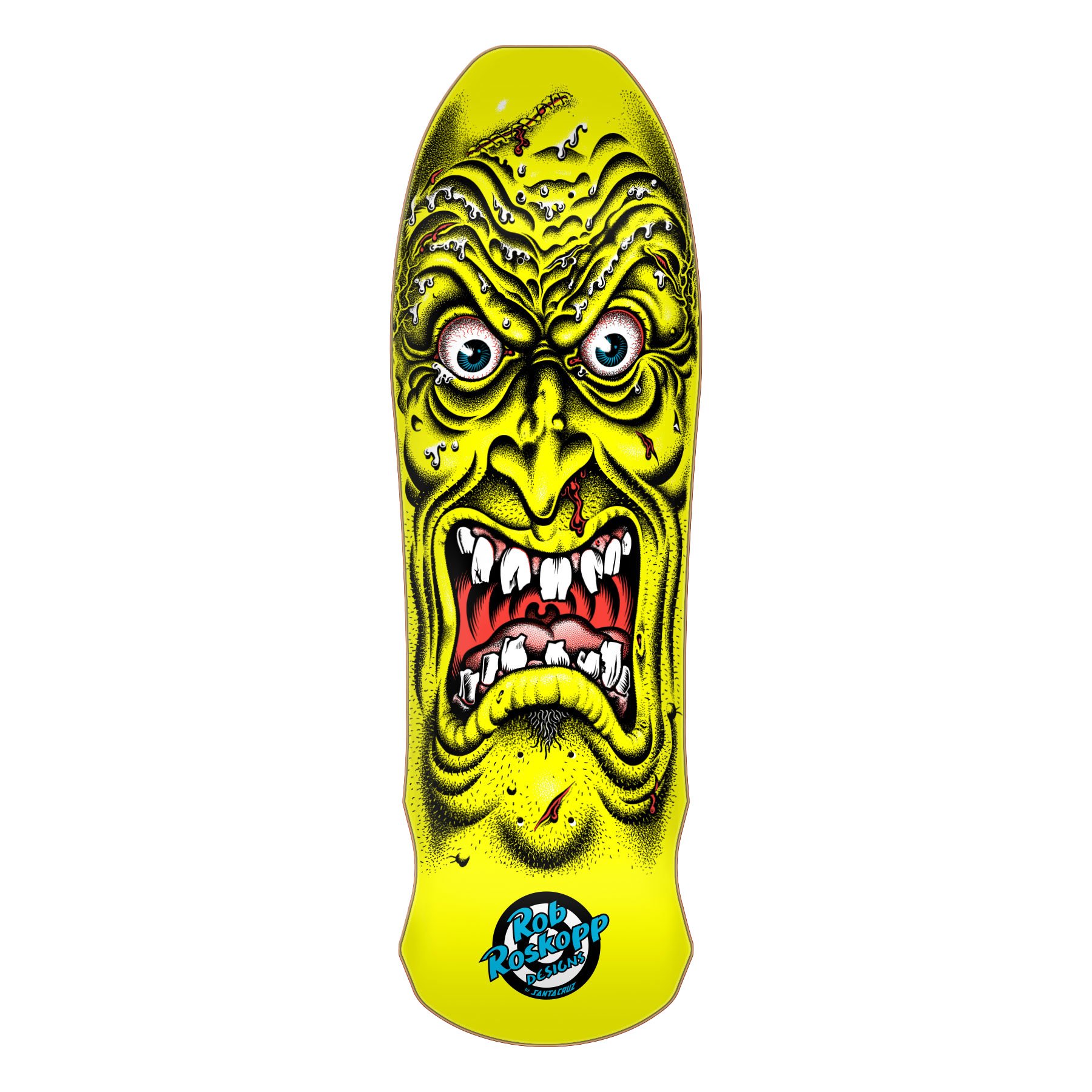 Santa Cruz Skateboards Roskopp Face Reissue Yellow 9.5
