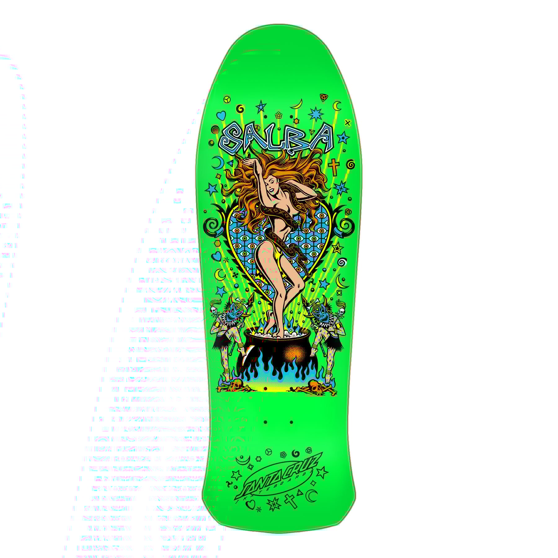 Santa Cruz Skateboards Salba Witch Doctor Reissue Neon Green 10.4