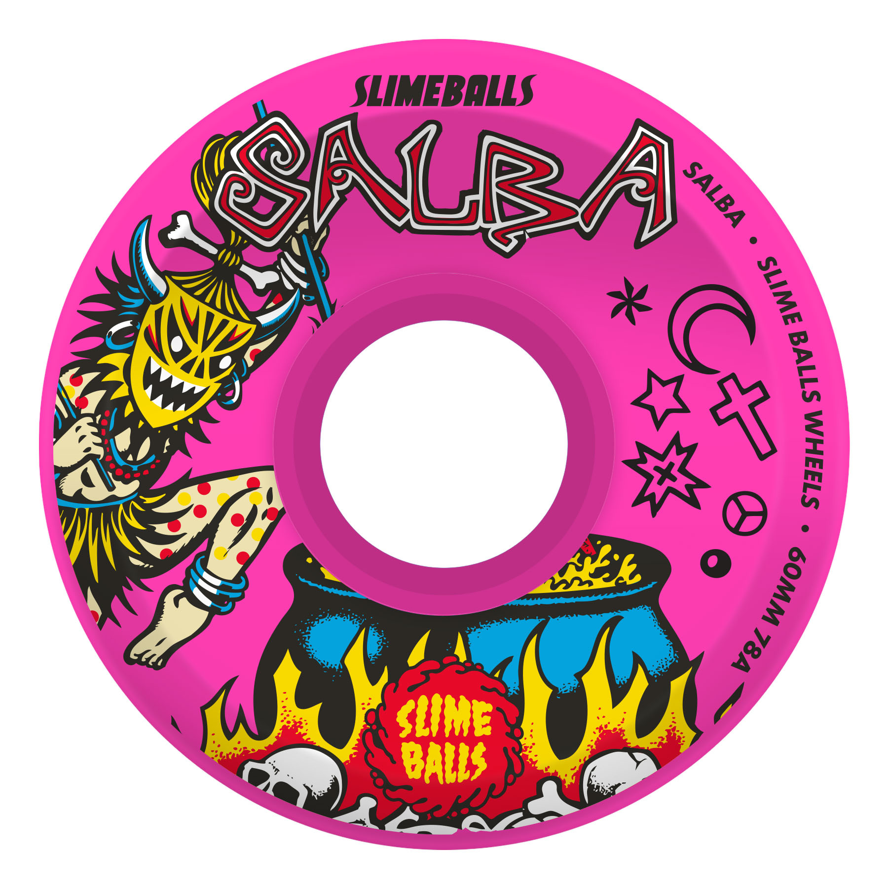 Slimeballs Salba Witch Doctor OG Slime Pink 78a 60mm