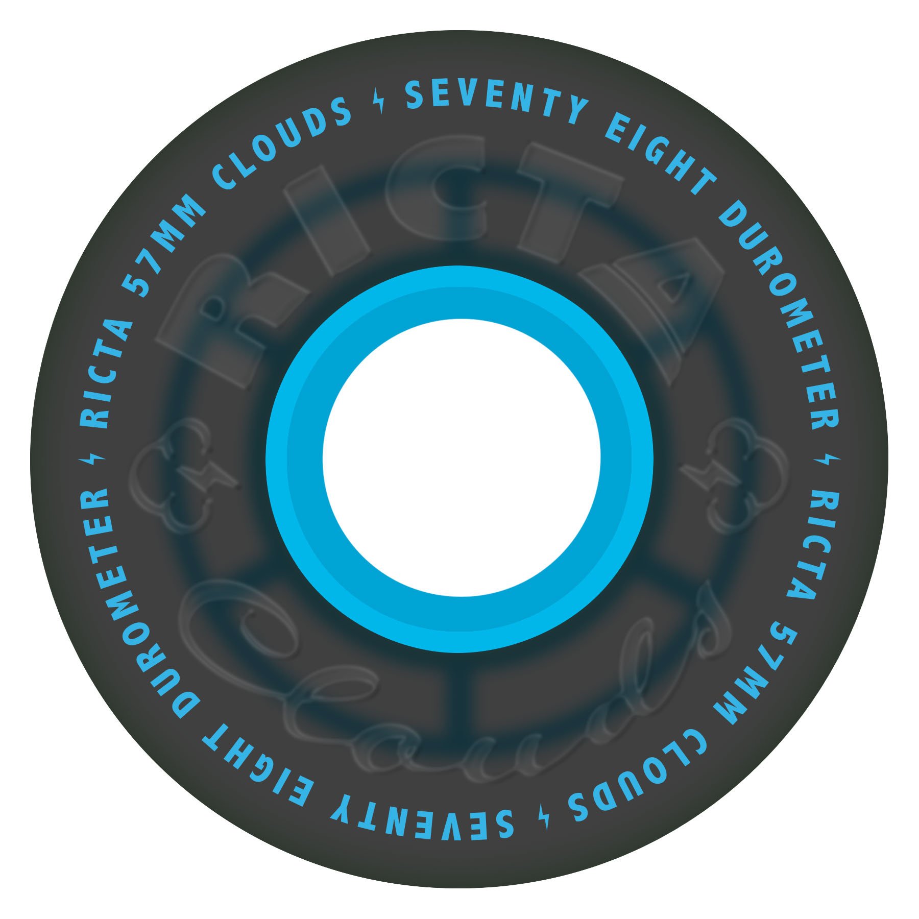 Ricta Ricta Clouds Trans Black/Blue 78a 57mm
