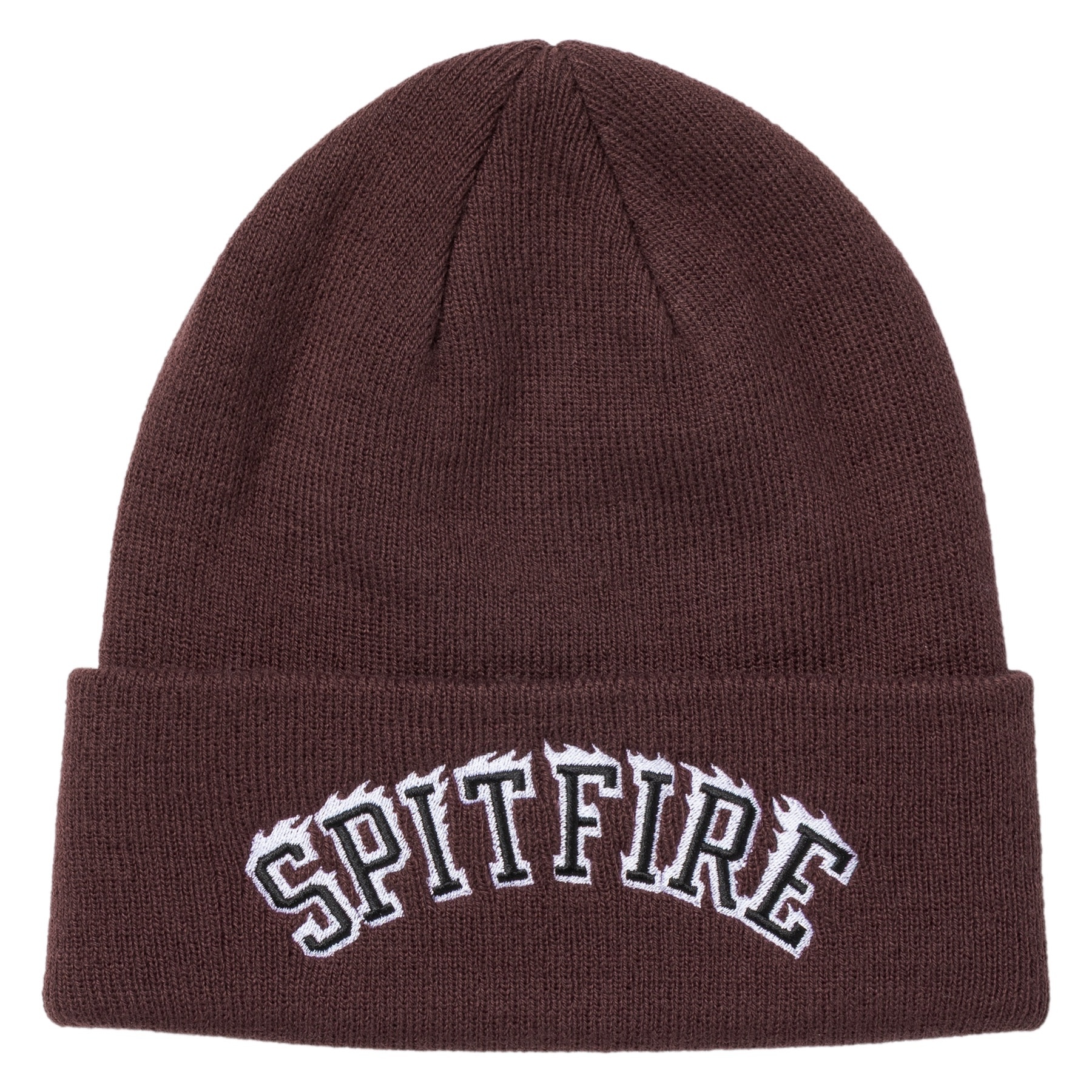 Spitfire Wheels Team Bighead Flame Beanie Brown