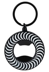 Spitfire Wheels Classic Swirl Bottle Keychain Black/White