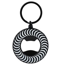 Spitfire Wheels Classic Swirl Bottle Keychain Black/White