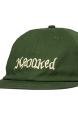 Krooked Double OK Script Strapback Olive