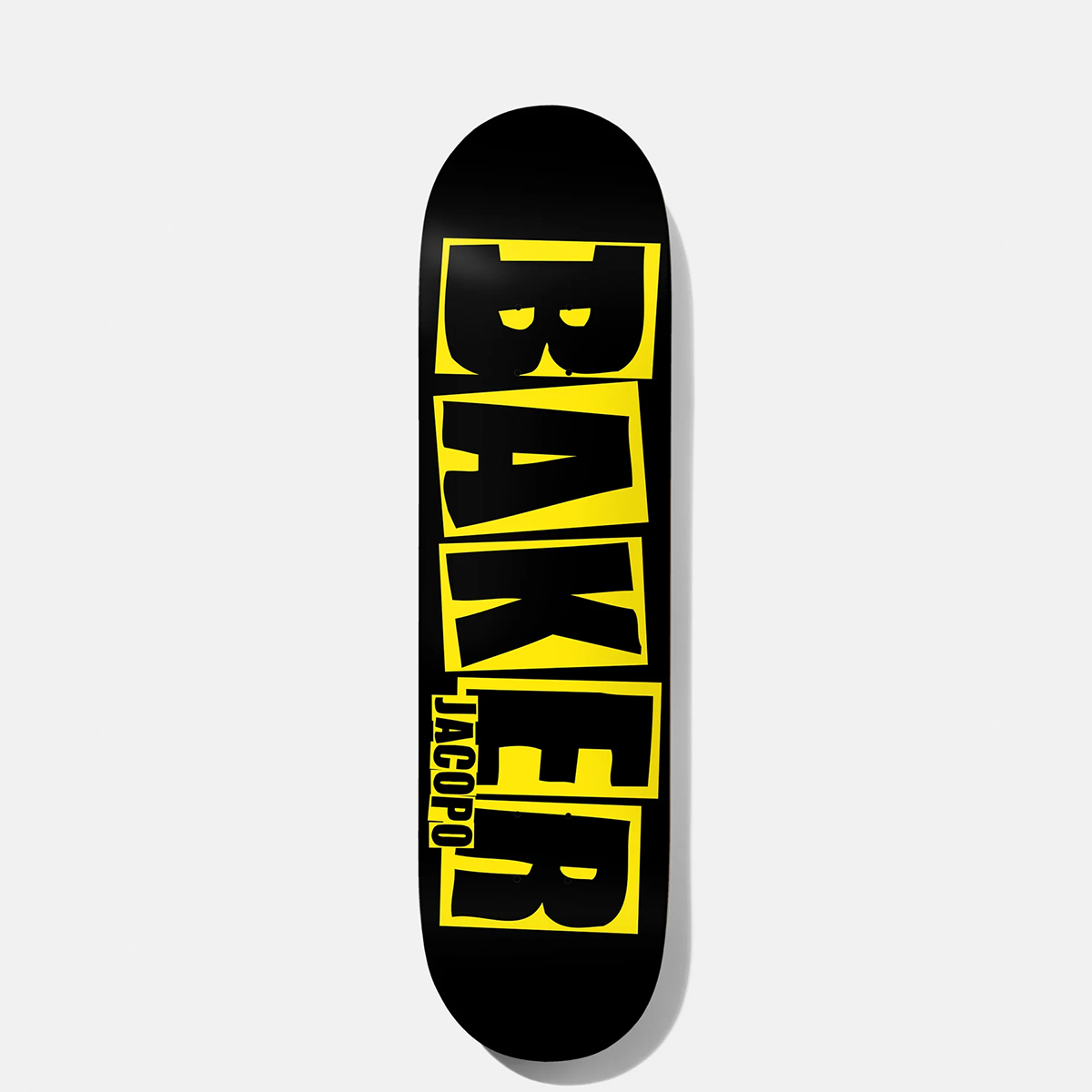 Baker Skateboards Jacopo Carozzi Brand Logo Danger Yellow 8.0"