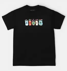 Baker Skateboards Pots & Flowers Tee Black