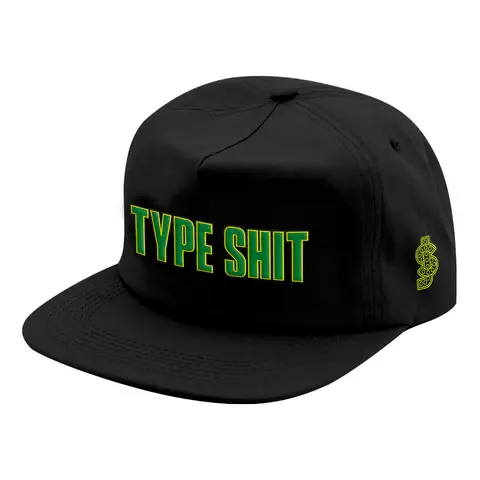 Shake Junt Type Shit Snapback Black