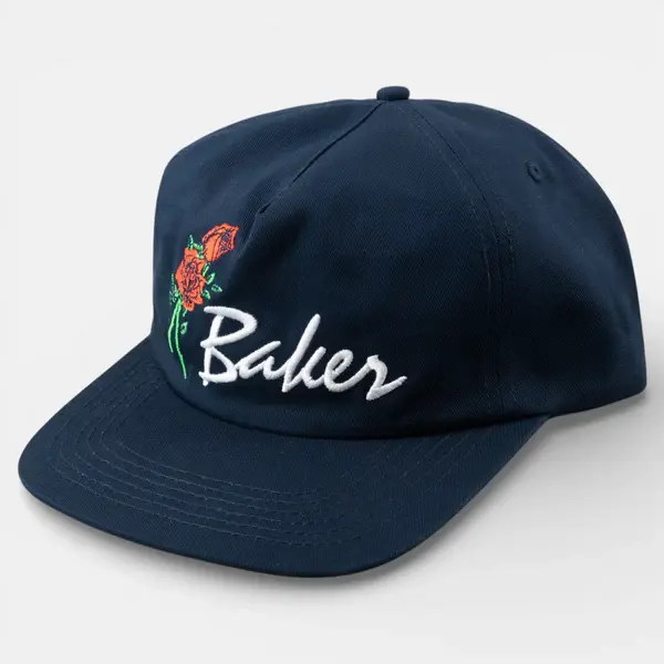 Baker Skateboards Roses Snapback Navy