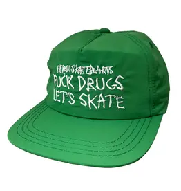 Heroin Fuck Drugs Snapback Green