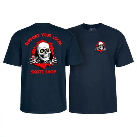 Powell Peralta Ripper Support Your Local Tee Navy M