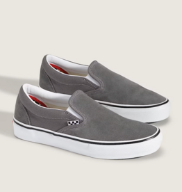 Vans Shoes Skate Slip On Pewter/White 7