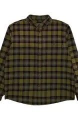 GX1000 Long Sleeve Button Down Flannel Green Plaid