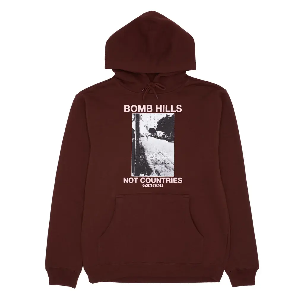 GX1000 Bomb Hills Not Countries Hoodie Brown/Rose