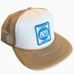 APB Skateshop APB Certified Trucker Hat Tan/White
