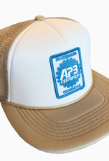 APB Skateshop APB Certified Trucker Hat Tan/White