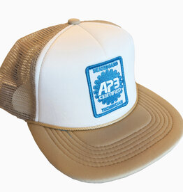 APB Skateshop APB Certified Trucker Hat Tan/White