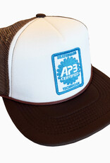 APB Skateshop APB Certified Trucker Hat Brown/White