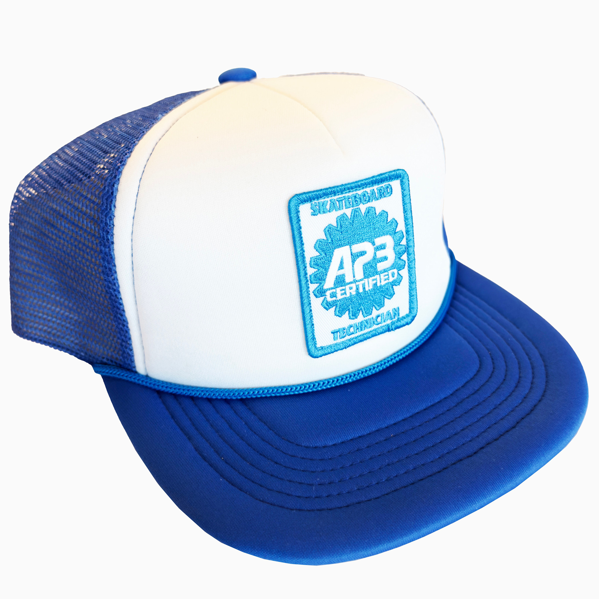 APB Skateshop APB Certified Trucker Hat Royal/White