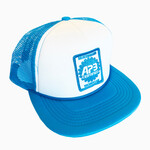 APB Skateshop APB Certified Trucker Hat Aqua/White