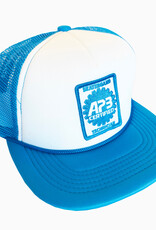 APB Skateshop APB Certified Trucker Hat Aqua/White