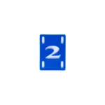 2 Riser Pads 2 Riser Pads Blue 1/4" Vert