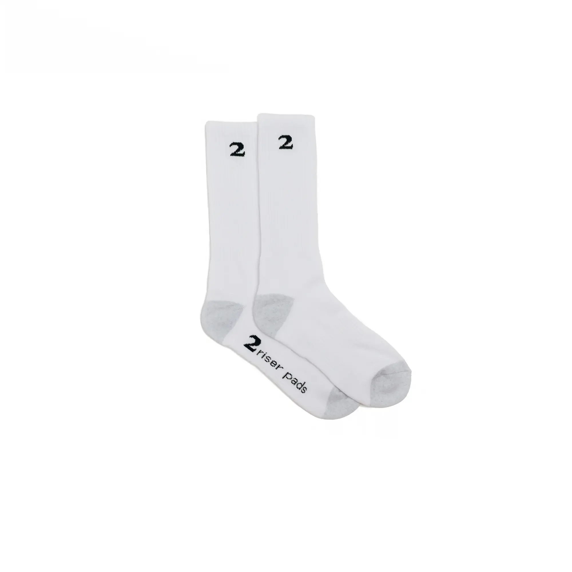 2 Riser Pads 2 Riser Pads Socks White
