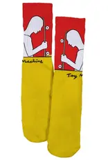 Toy Machine Skater Sock Yellow