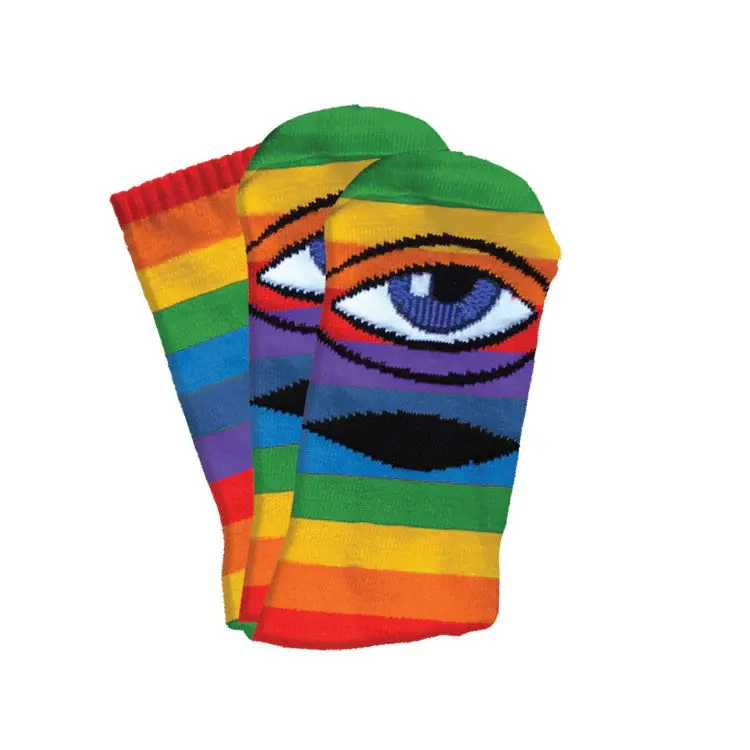 Toy Machine Sect Eye Rainbow Sock