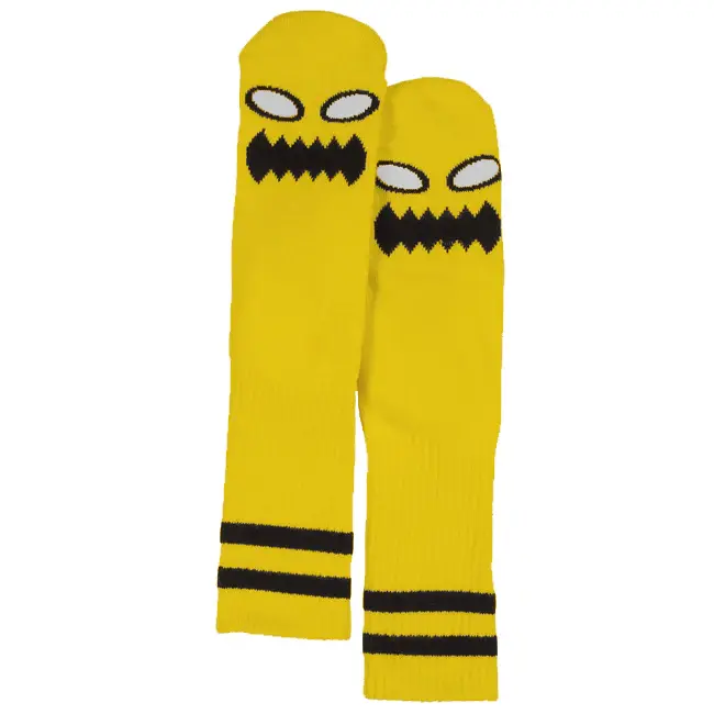 Toy Machine Monster Face Sock Yellow