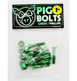 Pig Wheels Pig Green 1" Phillips