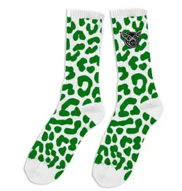Pig Wheels Pig Leopard Socks Green