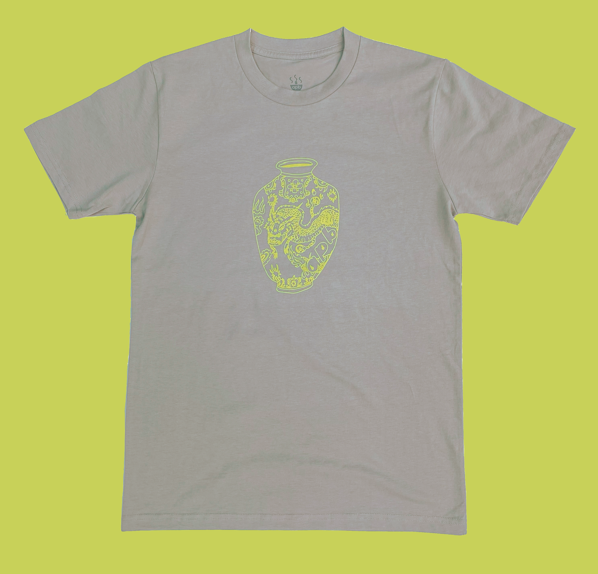 APB Skateshop APB Vase Tee Storm/Light Green