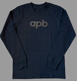 APB Skateshop APB Logo Tee L/S Black/Black